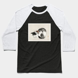 Vintage Sleepy Japanese Cat Baseball T-Shirt